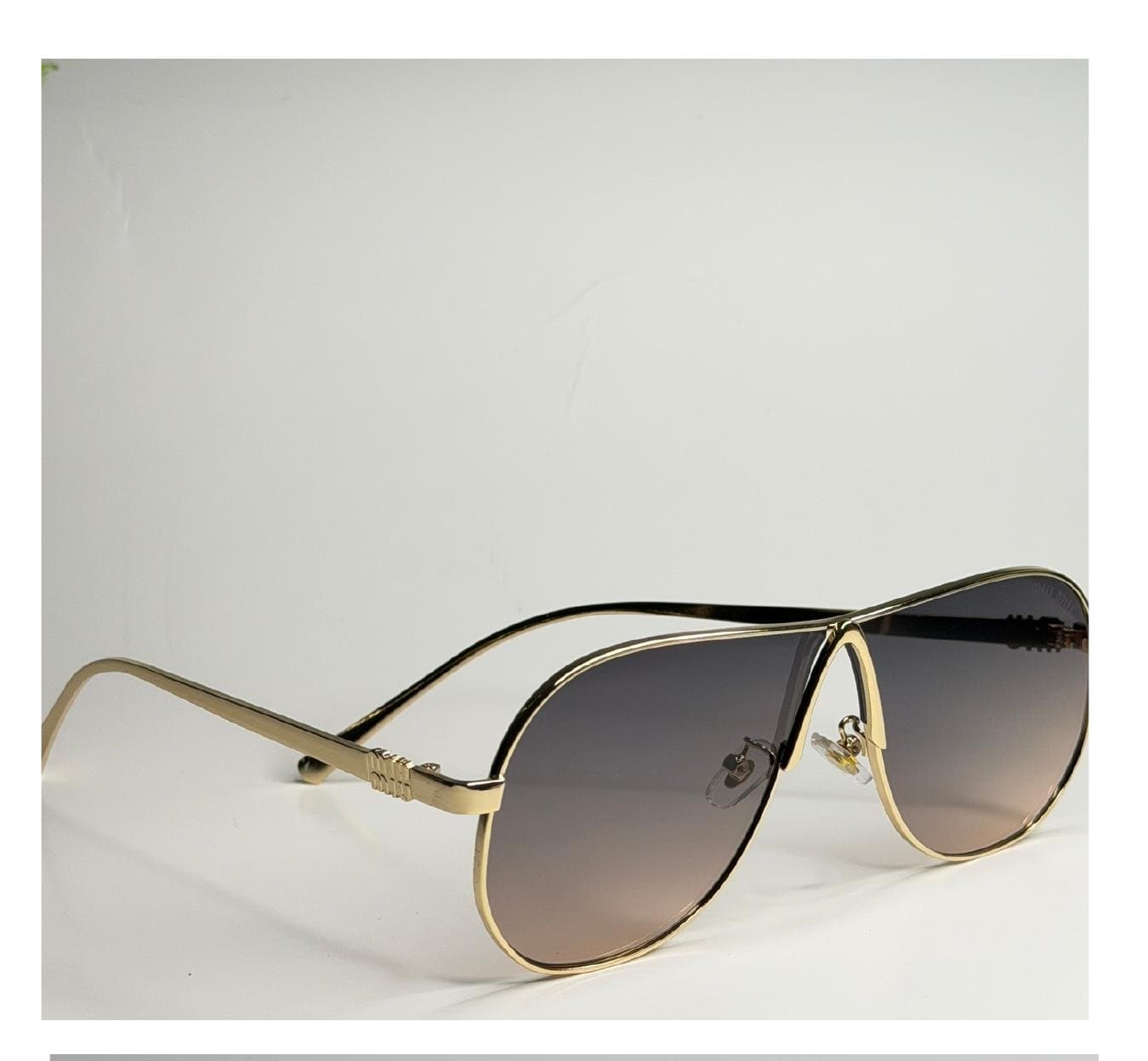 Aviador Metal, Dourado, Lente Degradê