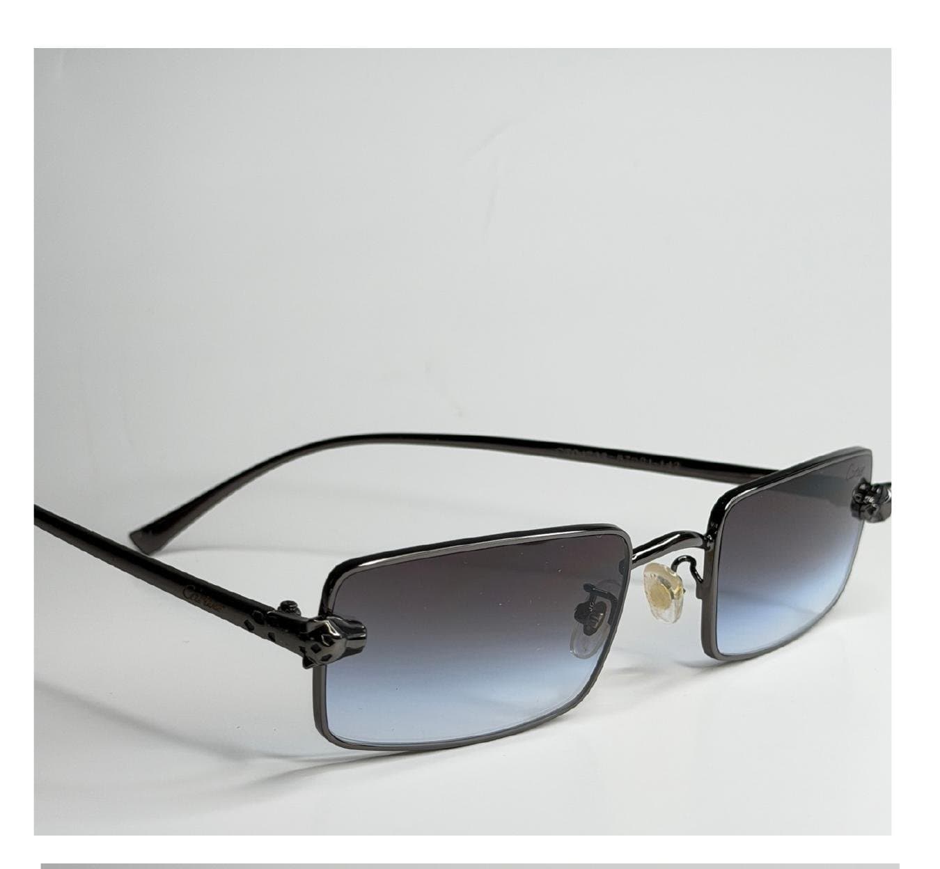 Oval Cat-Eye, Preto, Lente Marrom Escuro B