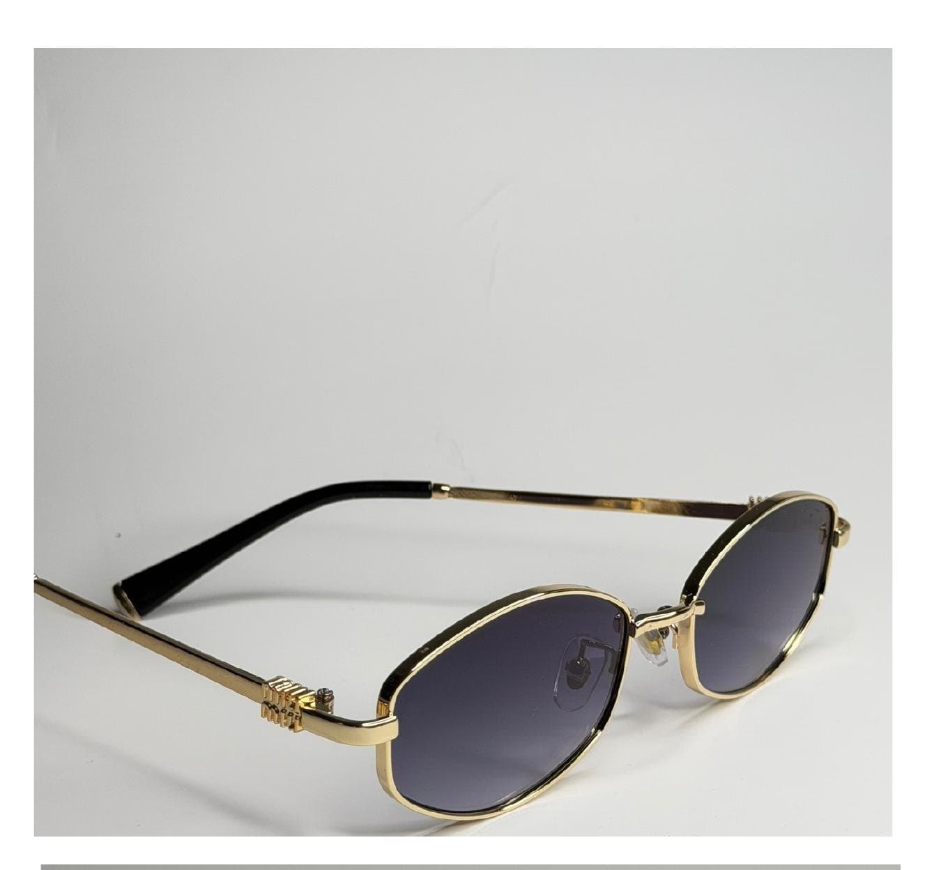 Oval, Preto, Lente Marrom B