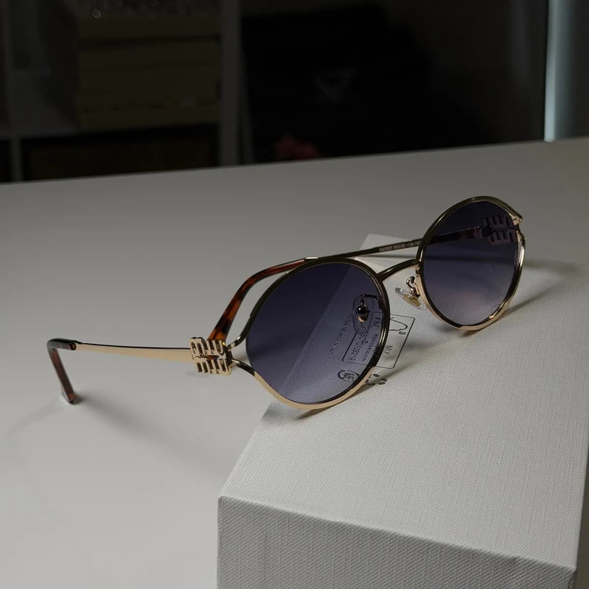 Redondo Metal, Dourado, Lente Degradê